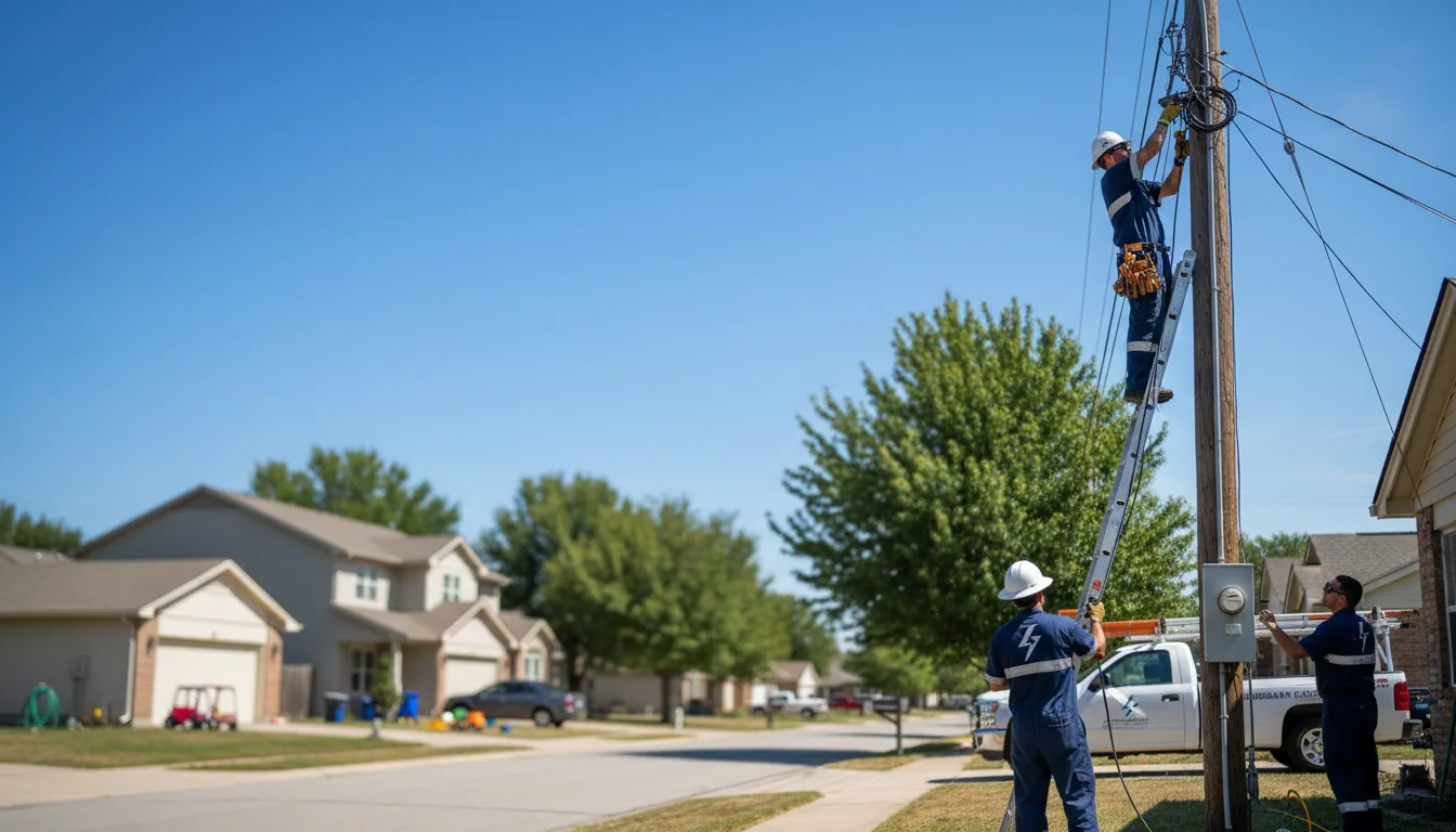 Residential electrician providing installation services in Olin, NC